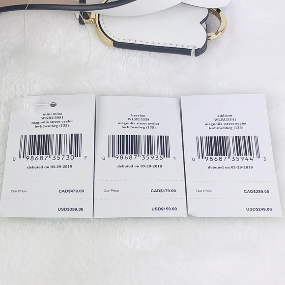 3PCS Kate Spade Mini Mina Satchel Wallet Crossbody - Picture 8 of 8